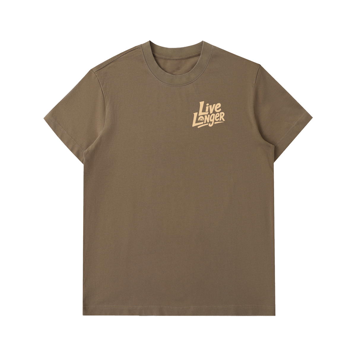 Live Longer “Over the Edge” Heavyweight Tee – Mocha